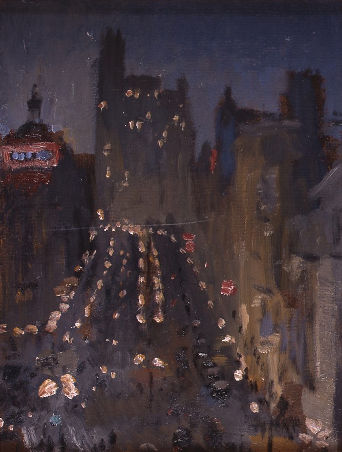 La Gran Vía, Nicanor Piñole. circa 1935. Museo Nicanor Piñole, Gijón.