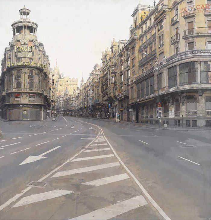 Gran Vía de Madrid, Antonio López, 1974-1985.