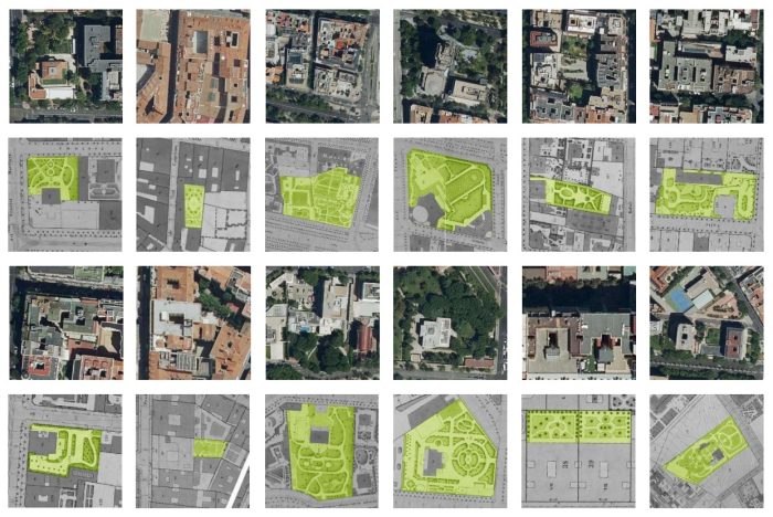 Comparisons of gardens in their current state, produced by the author.