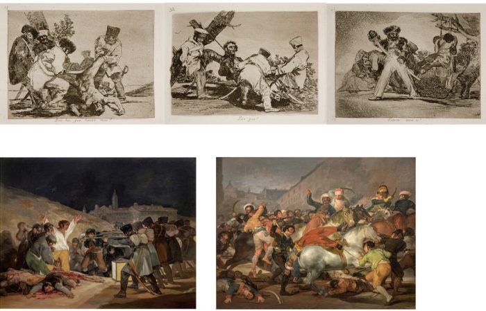 Series of 82 prints The Disasters of War, Goya, 1812–1815, and The Second and The Third of May, 1814.