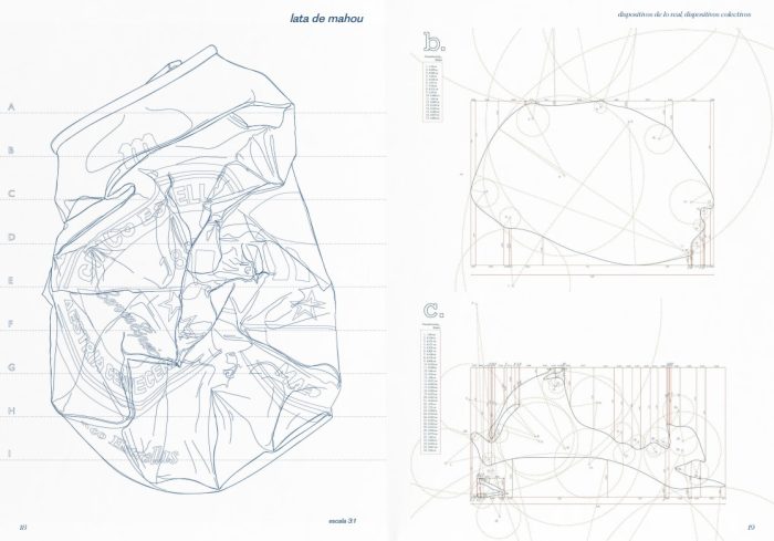 Analysis of the Mahou can from the Ensanche de Vallecas, prepared by the author.