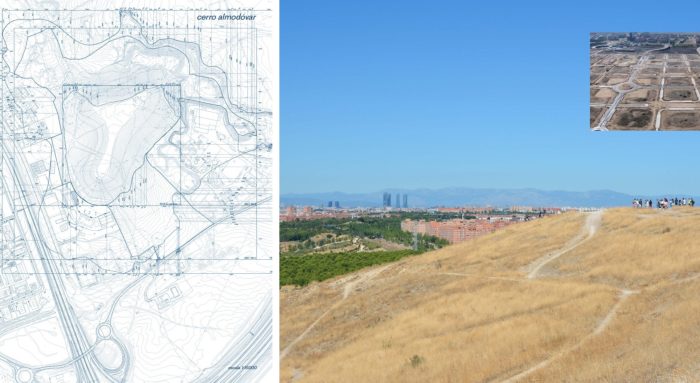 Plans of Cerro Almodóvar and a view prepared by the author.