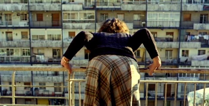 Still from the film "What Have I Done to Deserve This?" (Pedro Almodóvar, 1984).